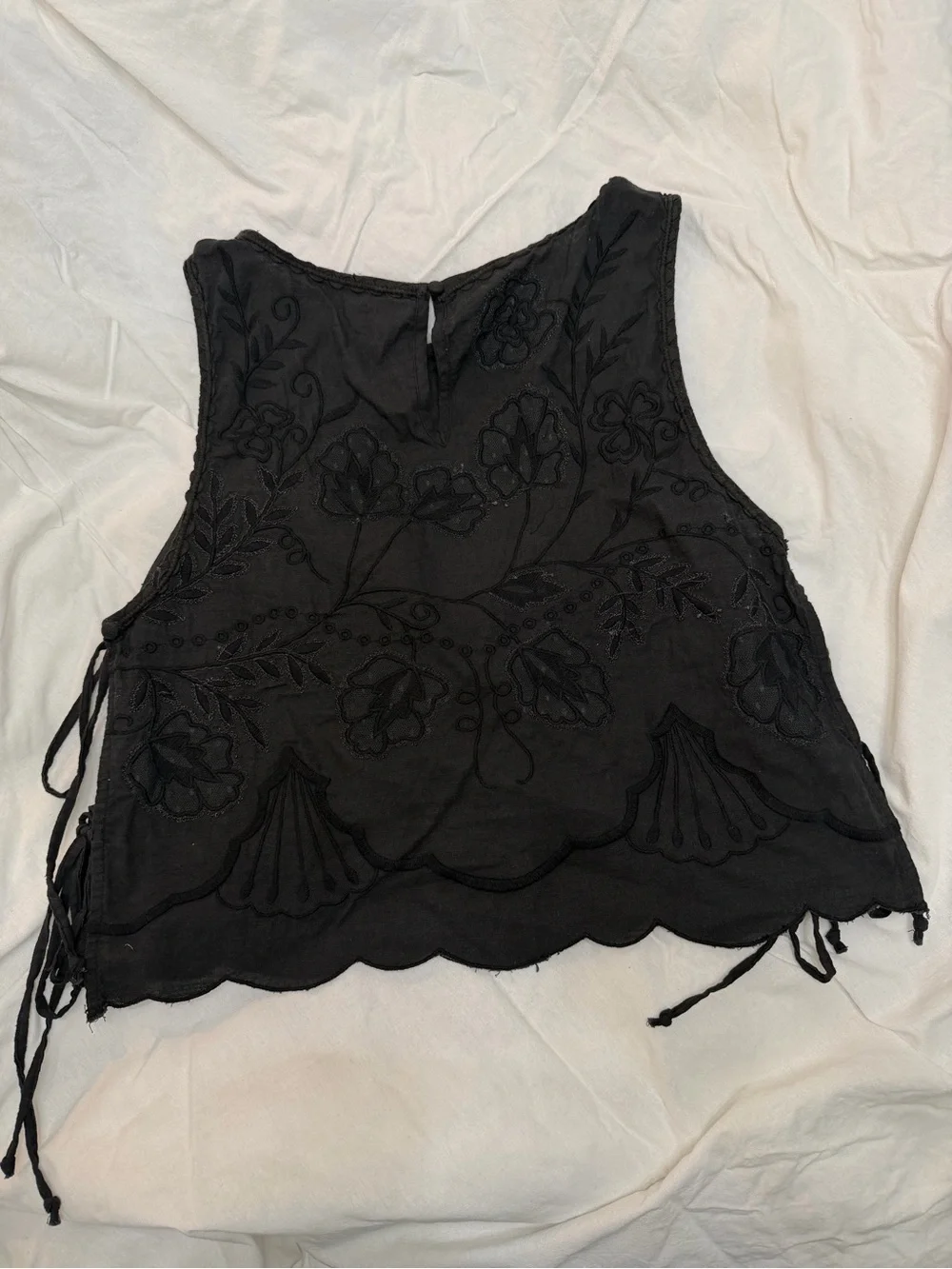 Free People faded gardens top - black